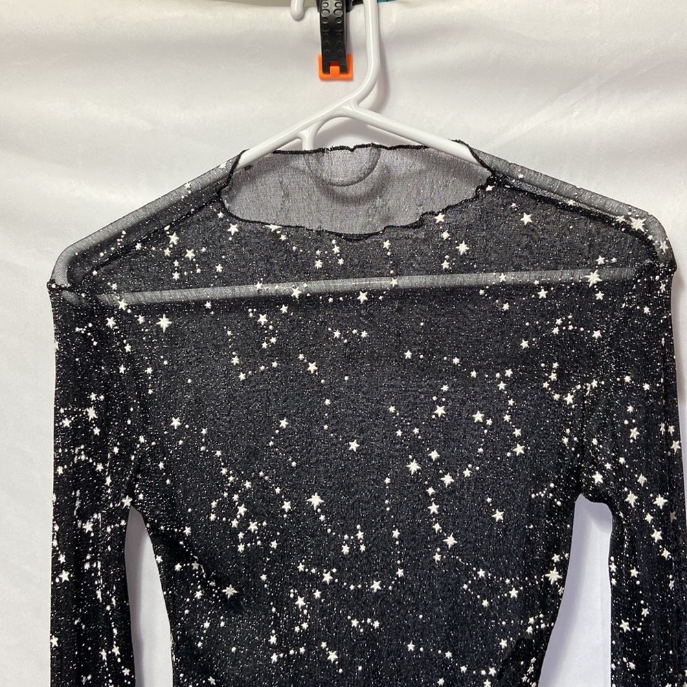 Sheer long sleeve blouse - Picture 3 of 4